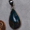 Blue Peruvian Opal Pear Pendant - Image 5