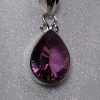 Created Alexandrite Quartz Pear Pendant