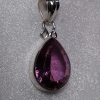 Created Alexandrite Quartz Pear Pendant - Image 5