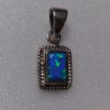 Created Opal Tiny Rectangle Pendant - Image 4