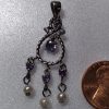 Created Crystal & Pearl Dangle Pendant - Image 4