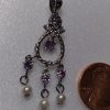 Created Crystal & Pearl Dangle Pendant - Image 3