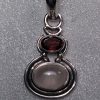 Garnet & Rose Quartz Pendant - Image 4