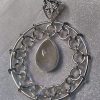 Rainbow Moonstone Chain Loop Pendant - Image 7