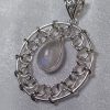 Rainbow Moonstone Chain Loop Pendant - Image 2