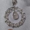 Rainbow Moonstone Chain Loop Pendant - Image 3