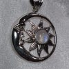 Large Moon Flower Moonstone Pendant - Image 4
