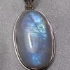 Rainbow Moonstone Large Oval Pendant
