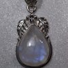 Rainbow Moonstone Pear pendant - Image 4