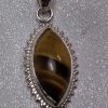 Tiger Eye Marquee Ornate Pendant