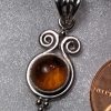 Amber Double Swirl Pendant