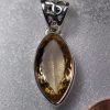 Citrine Marquee Faceted Bezel Set Pendant - Image 4