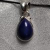 Lapis Pear Pendant with Pyrite Inclusions - Image 4