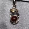 Citrine and Carnelian Hinged Pendant - Image 2