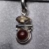 Citrine and Carnelian Hinged Pendant - Image 3