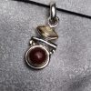 Citrine and Carnelian Hinged Pendant - Image 4