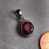 Ruby Round Faceted Pendant - Image 3