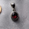 Garnet Oval Petite Pendant