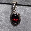 Garnet Oval Petite Pendant - Image 2