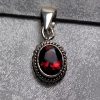 Garnet Oval Petite Pendant - Image 3