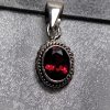 Garnet Oval Petite Pendant - Image 4
