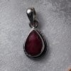 Ruby Pear Pendant - Image 2