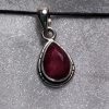 Ruby Pear Pendant - Image 4