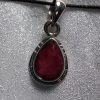 Ruby Pear Pendant