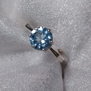 Blue Topaz prong set ring