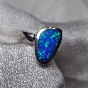 Created Opal Abstract ring