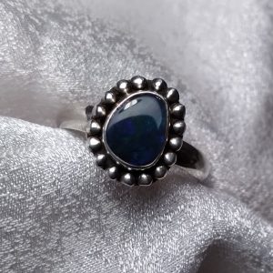 Dark Opal Doublet ring